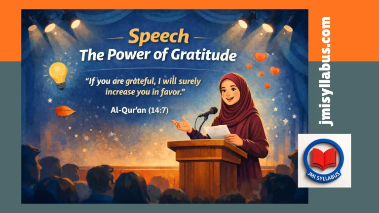 Speech – The Power of Gratitude